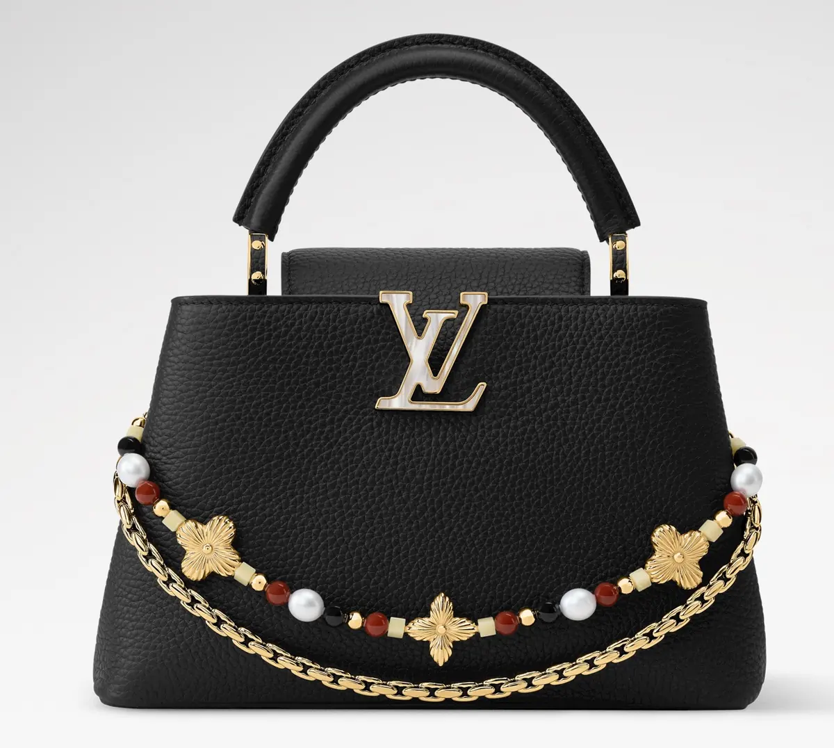 LV Style Black Leather Top Handle Bag style reference detail image 1 from source 787688