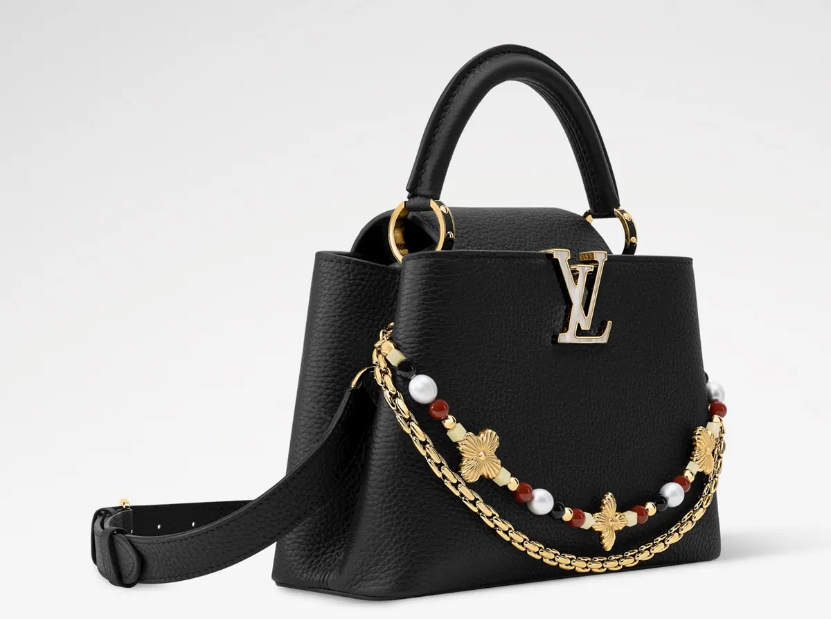 LV Style Black Leather Top Handle Bag style reference detail image 3 from source 787688