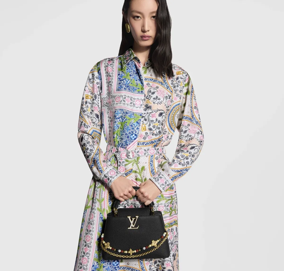LV Style Black Leather Top Handle Bag style reference detail image 6 from source 787688