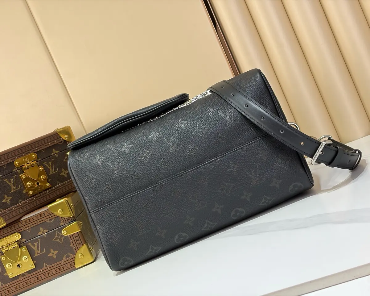 LV Style Black Leather Top Handle Bag style reference detail image 4 from source 787698