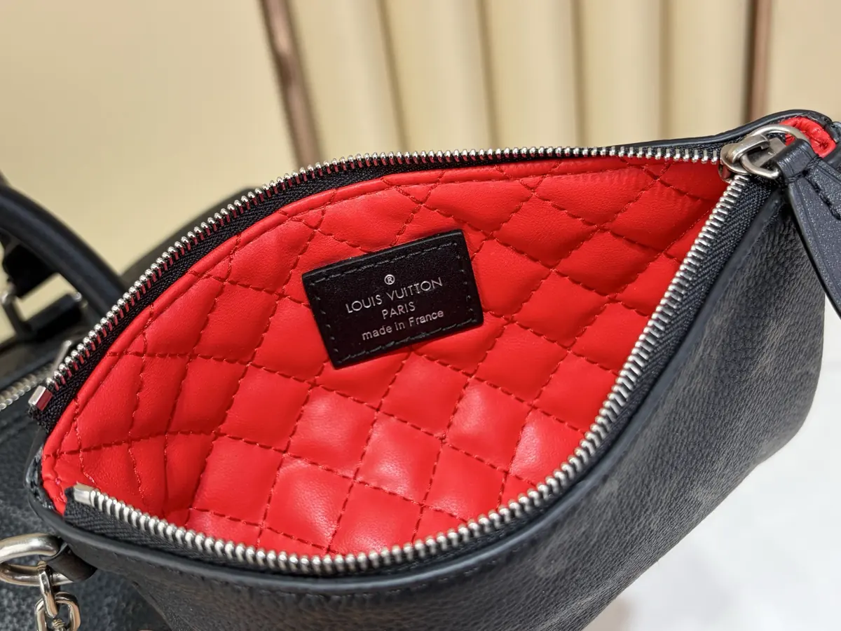 LV Style Black Leather Top Handle Bag style reference detail image 6 from source 787698