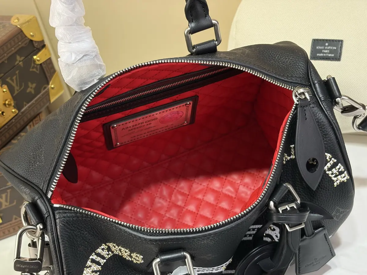 LV Style Black Leather Top Handle Bag style reference detail image 9 from source 787698