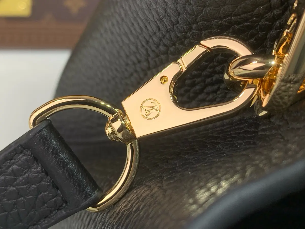 LV Style Black Leather Top Handle Bag style reference detail image 6 from source 787699