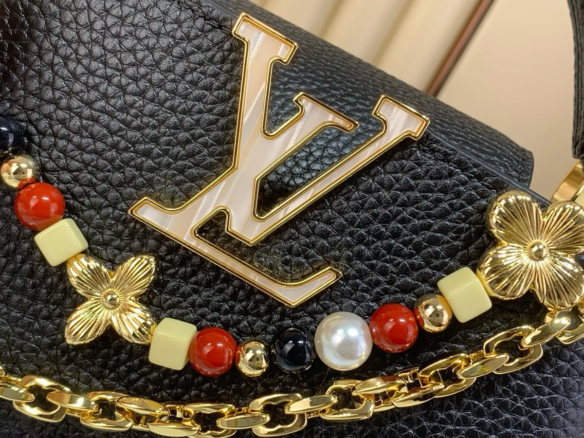 LV Style Black Leather Top Handle Bag style reference detail image 9 from source 787700