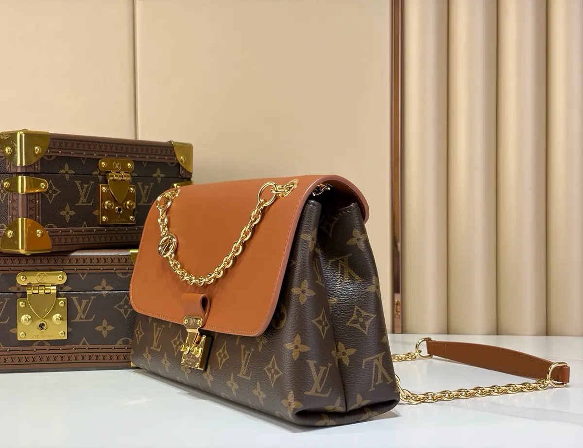 LV Style Black Leather Top Handle Bag style reference detail image 2 from source 787710