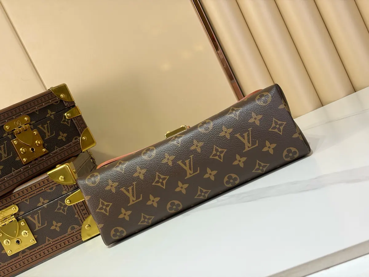 LV Style Black Leather Top Handle Bag style reference detail image 4 from source 787710