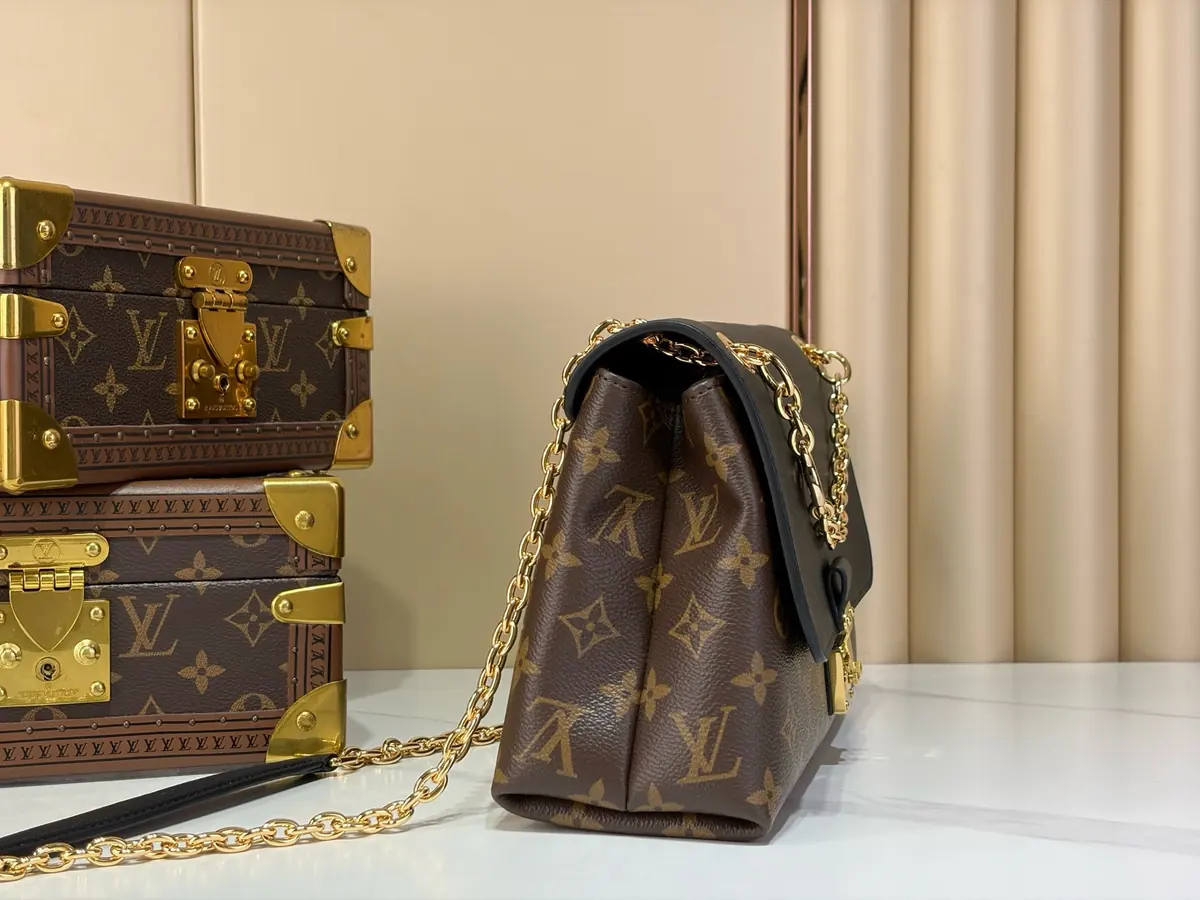 LV Style Black Leather Top Handle Bag style reference detail image 2 from source 787711