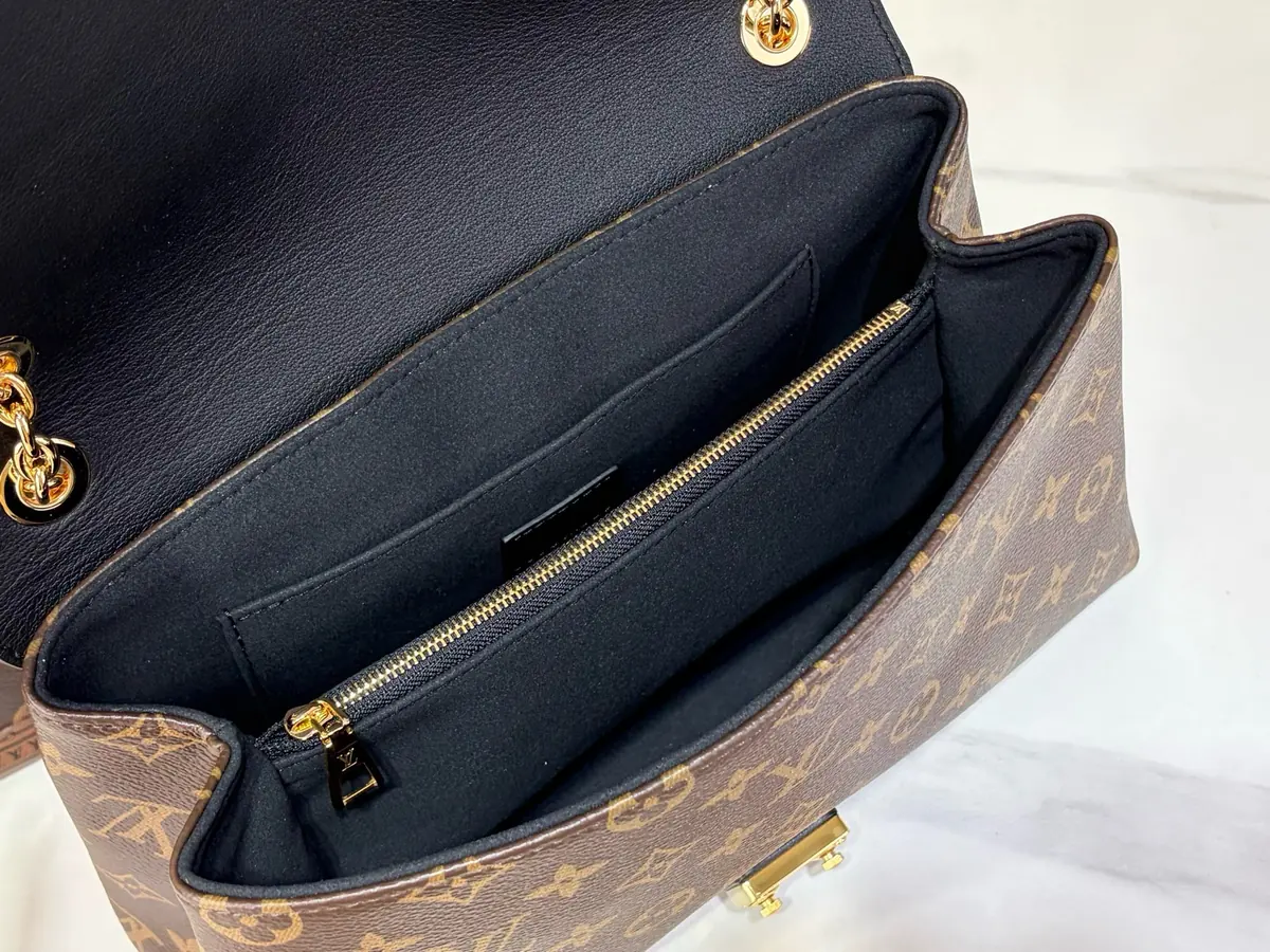 LV Style Black Leather Top Handle Bag style reference detail image 9 from source 787711