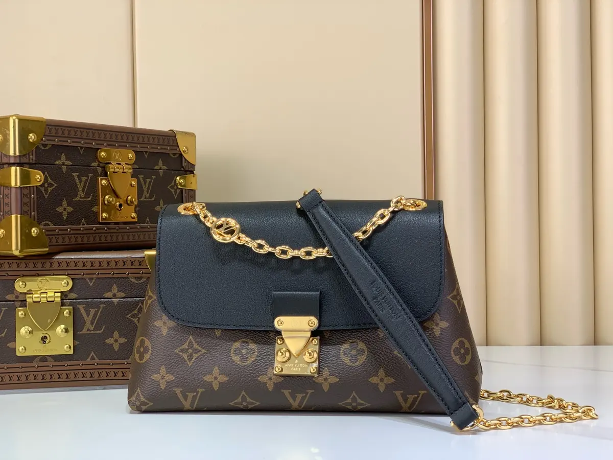 LV Style Black Leather Top Handle Bag style reference detail image 1 from source 787712