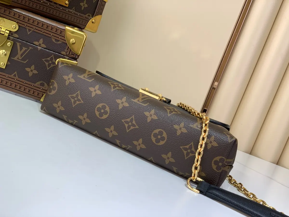 LV Style Black Leather Top Handle Bag style reference detail image 4 from source 787712