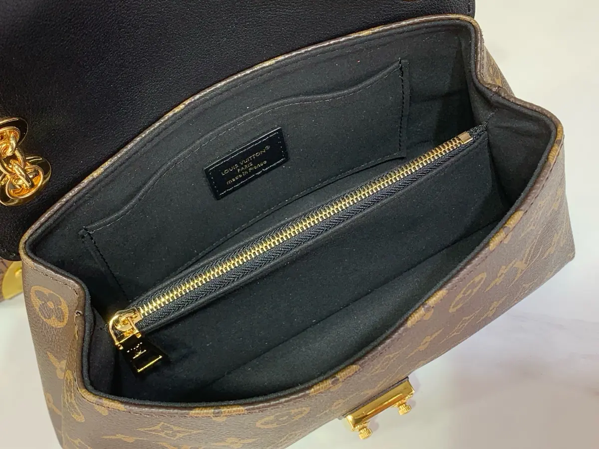 LV Style Black Leather Top Handle Bag style reference detail image 9 from source 787712