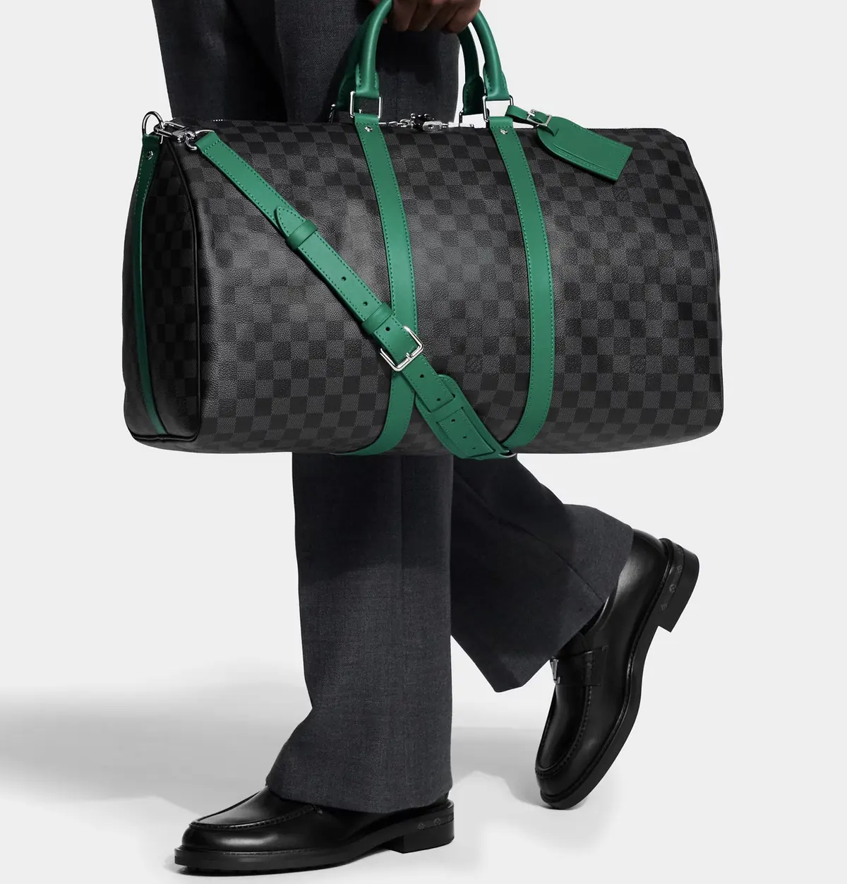 LV Style Black Leather Travel Bag Lookbook Reference image 6