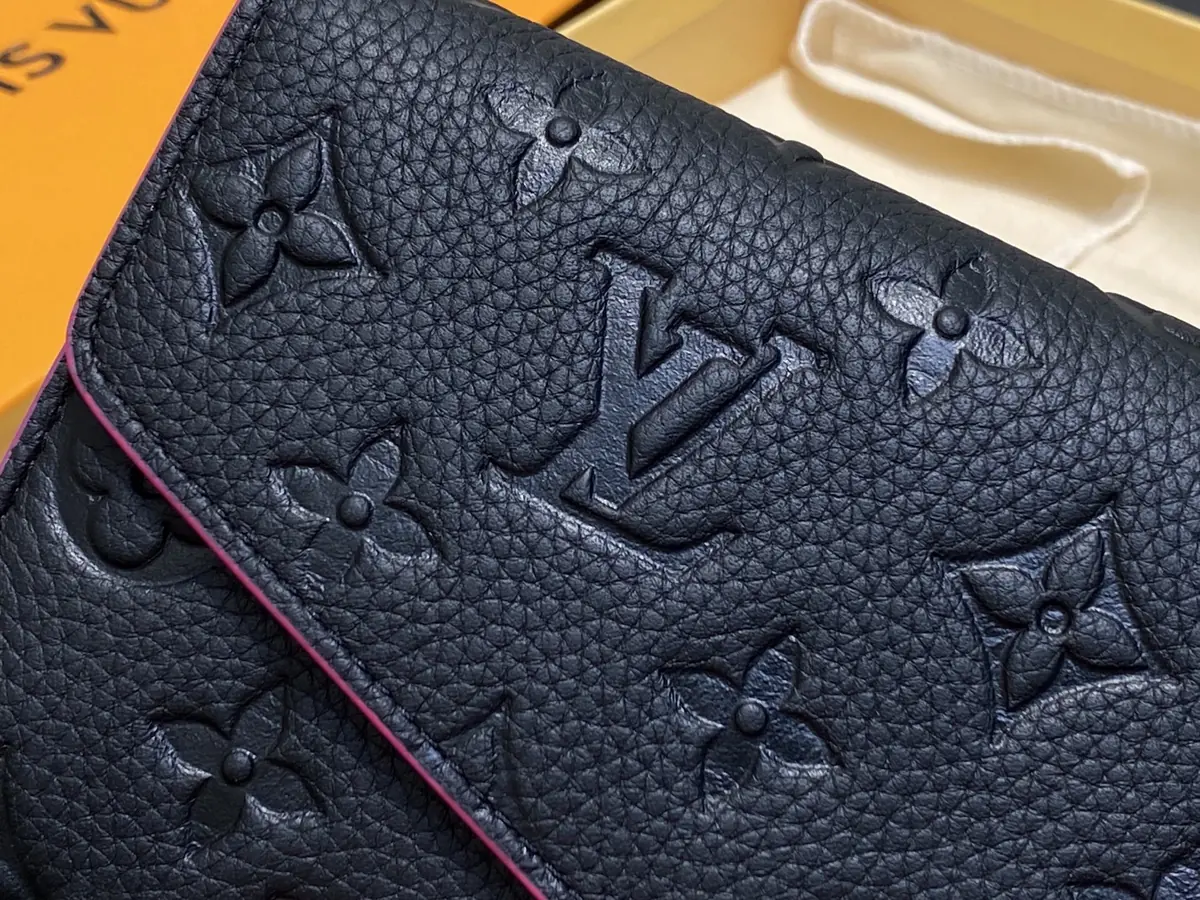 LV Style Black Leather Wallet Bags detail image 1 from source 787741