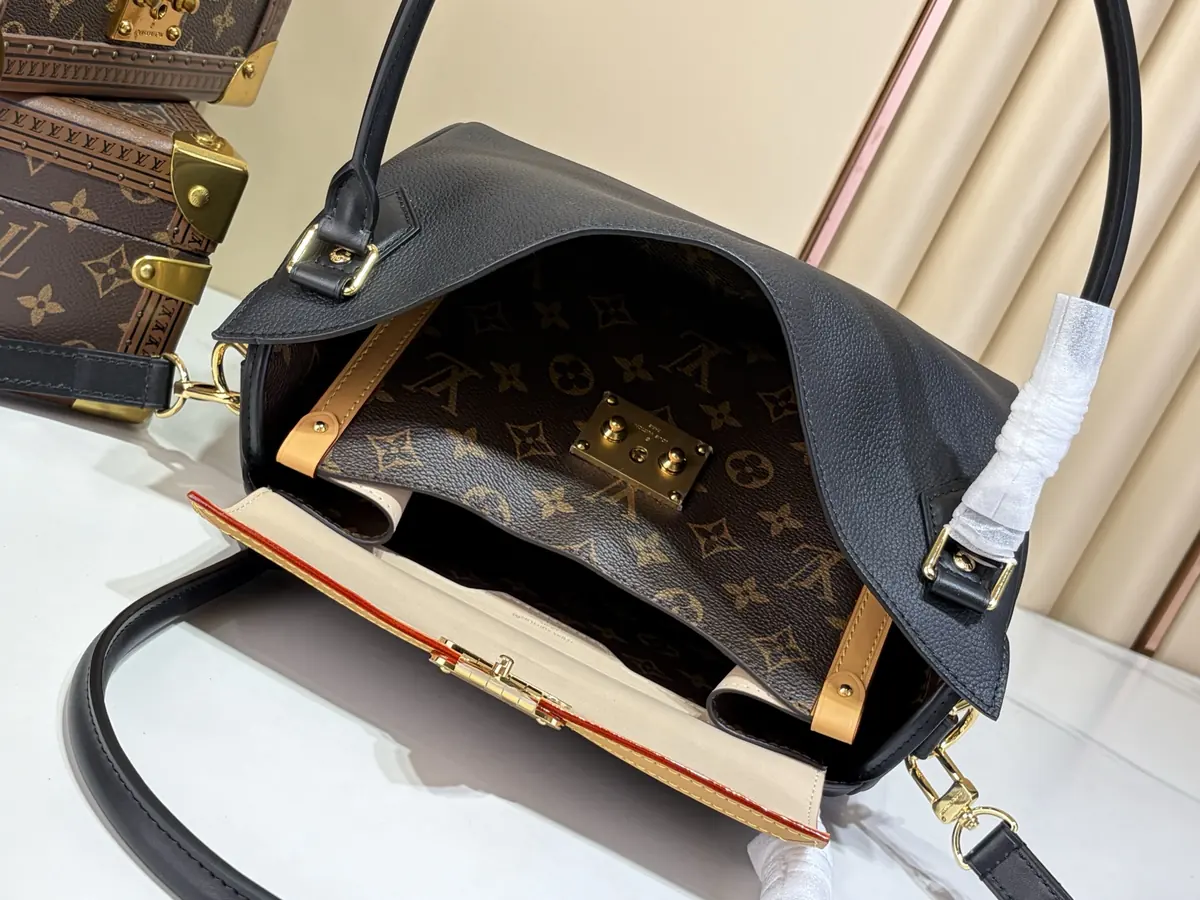 LV Style Black Top Handle Bag style reference detail image 7 from source 787689