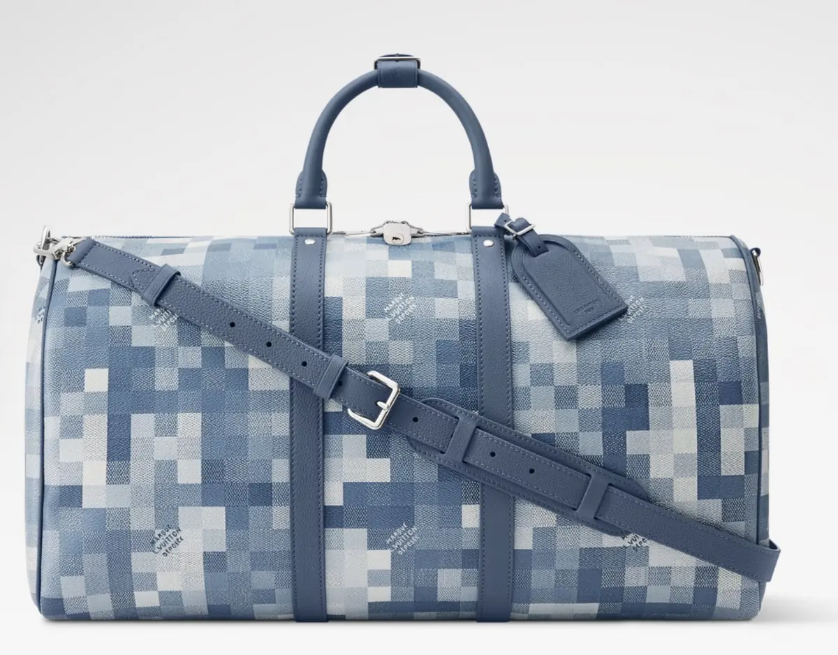 LV Style Blue Canvas Travel Bag Lookbook Reference image 1