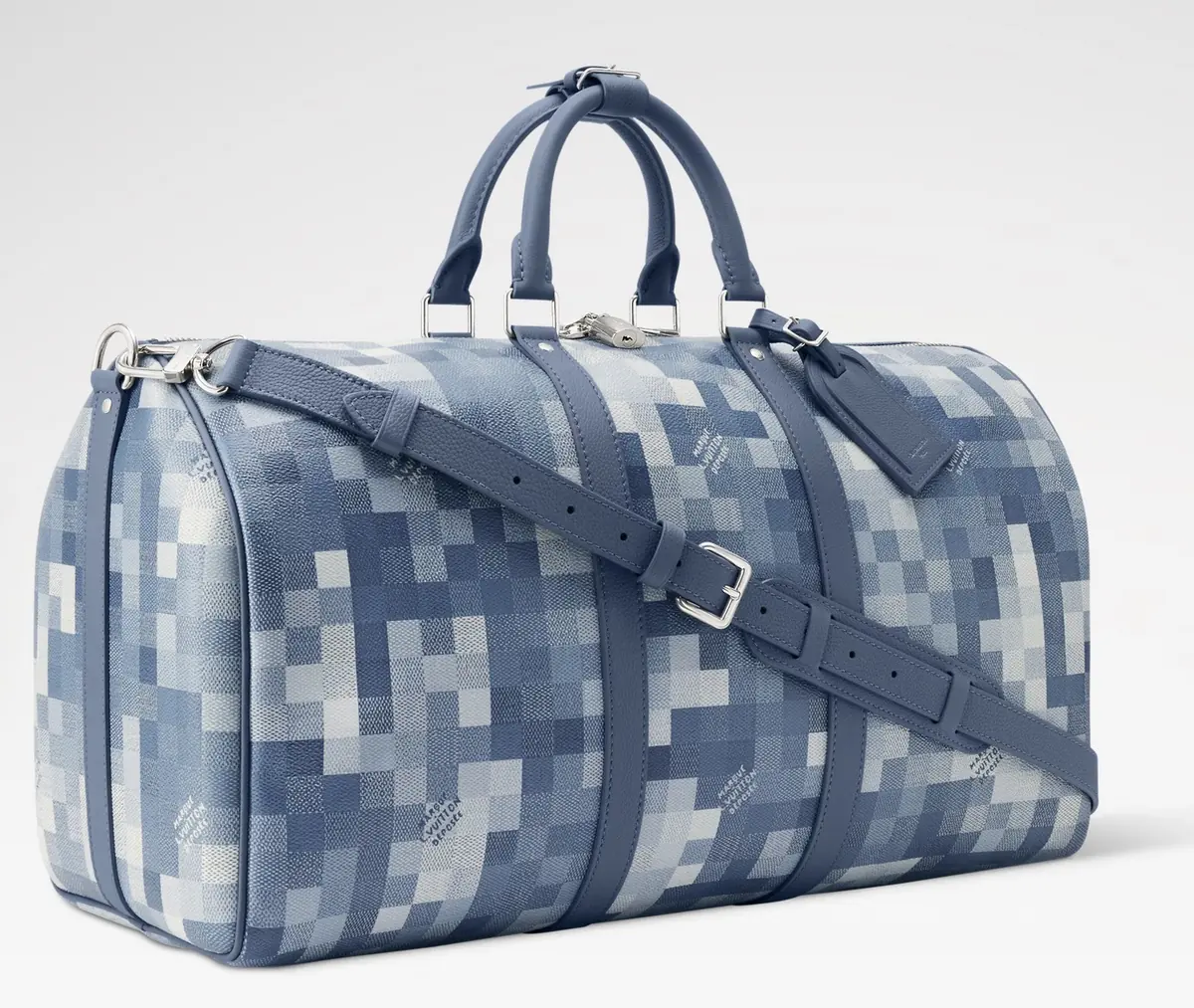 LV Style Blue Canvas Travel Bag Lookbook Reference image 2