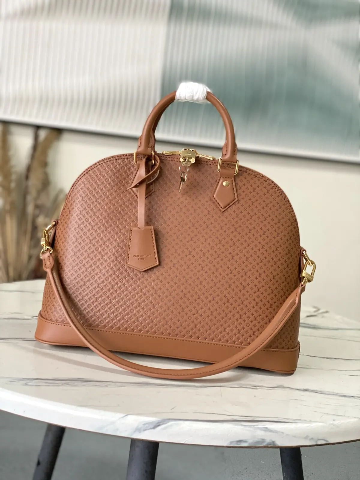 LV Style Brown Leather Bag style reference detail image 1 from source 787677