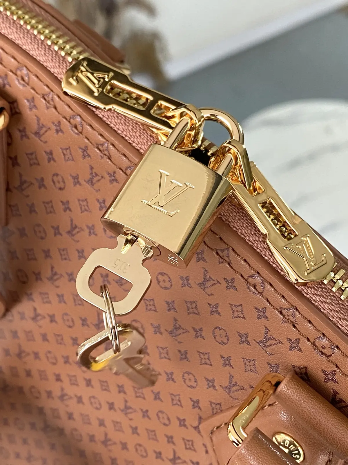 LV Style Brown Leather Bag style reference detail image 7 from source 787677