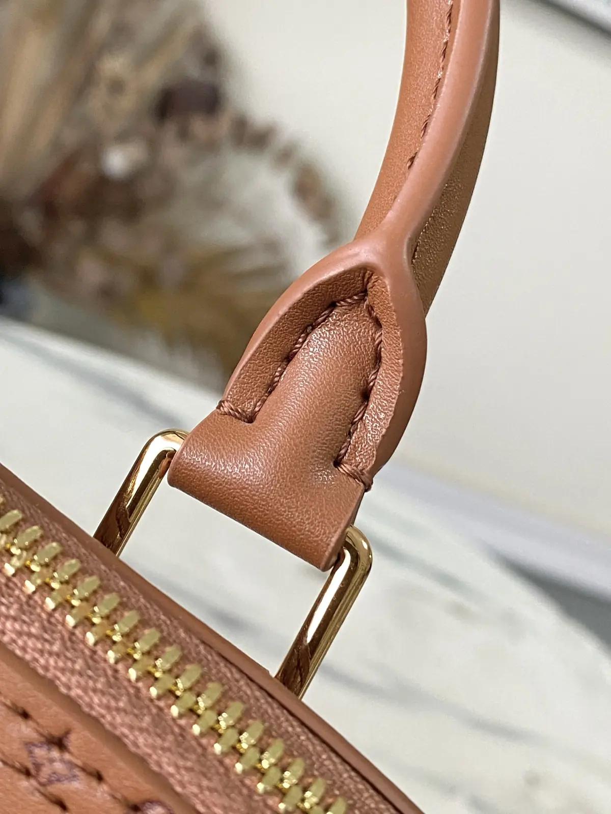 LV Style Brown Leather Bag style reference detail image 8 from source 787677