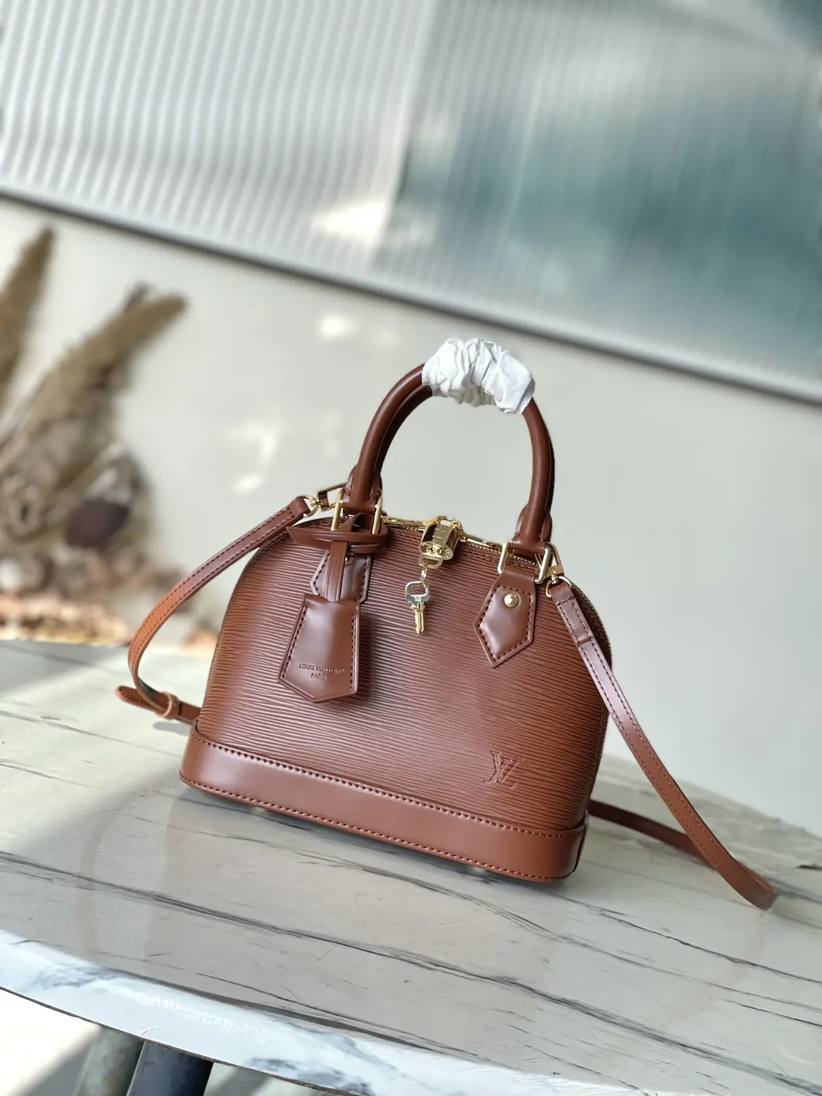 LV Style Brown Leather Bag style reference detail image 1 from source 787727