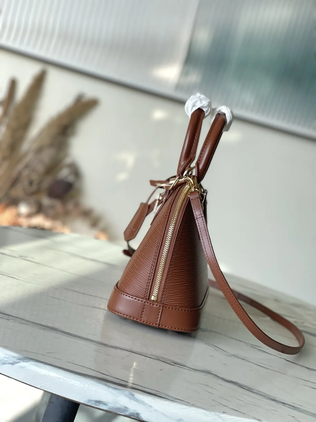 LV Style Brown Leather Bag style reference detail image 2 from source 787727