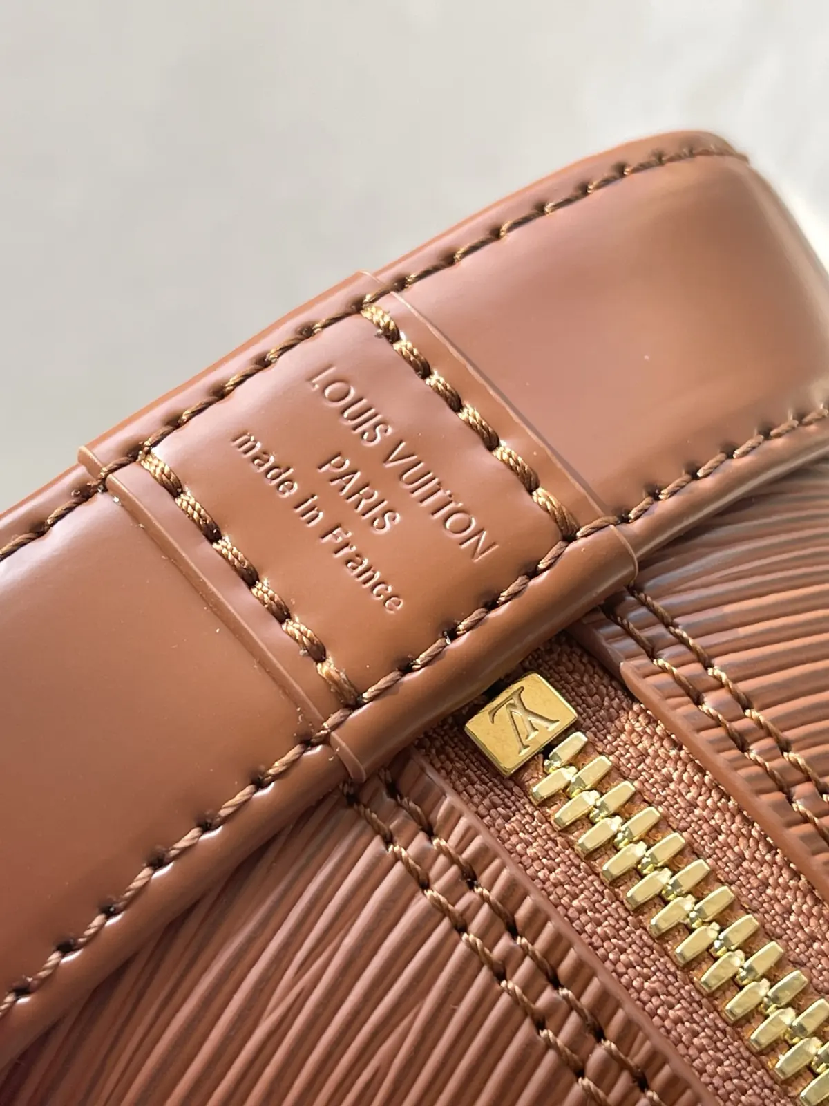 LV Style Brown Leather Bag style reference detail image 8 from source 787727