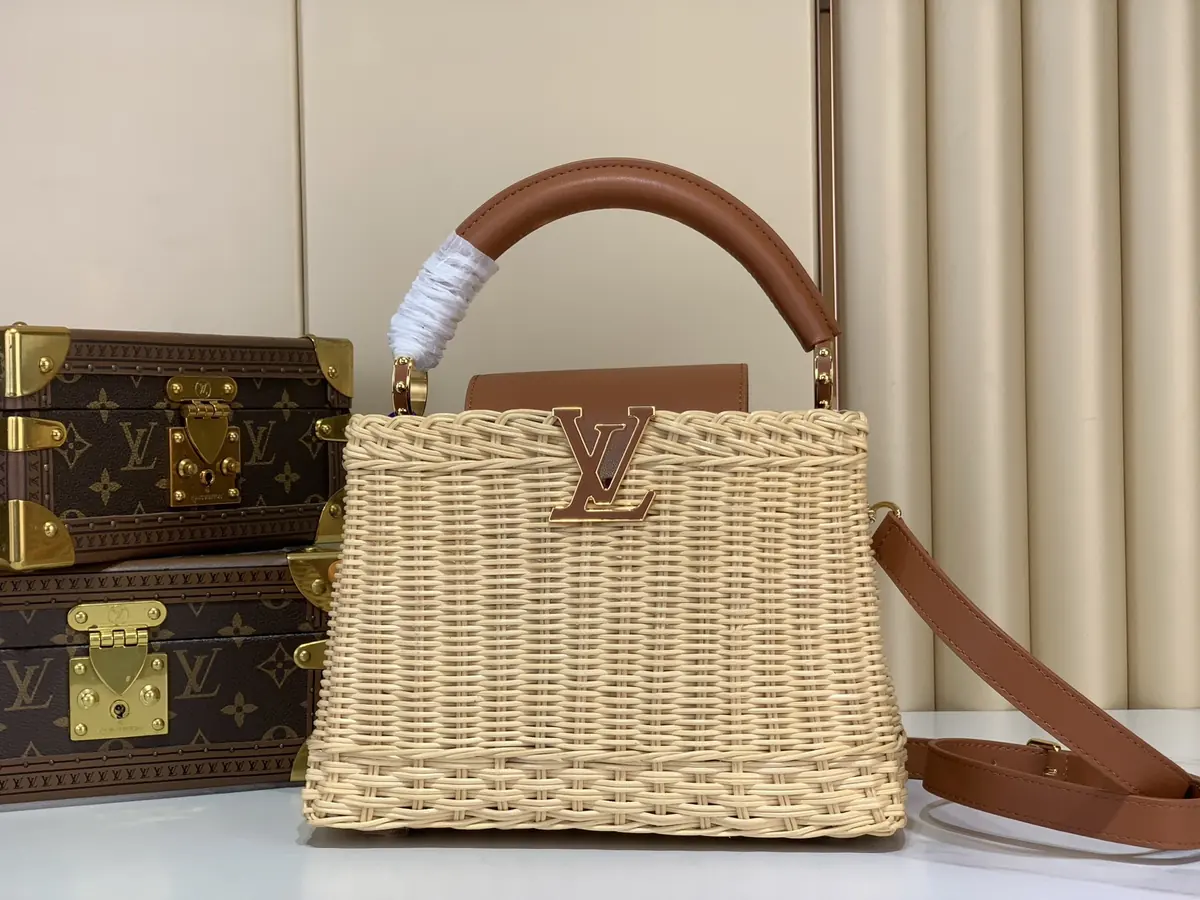 LV Style Brown Leather Crossbody Bag Lookbook Reference image 1
