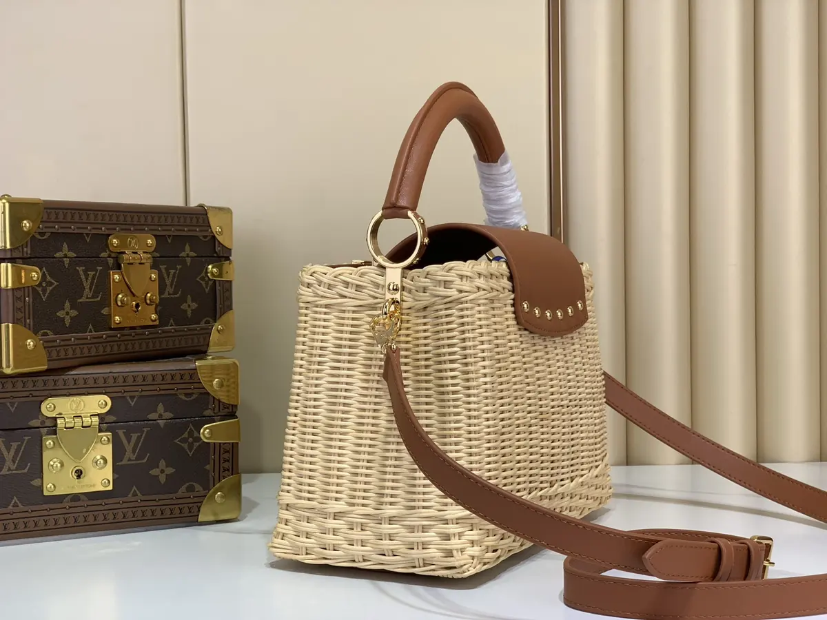 LV Style Brown Leather Crossbody Bag Lookbook Reference image 2
