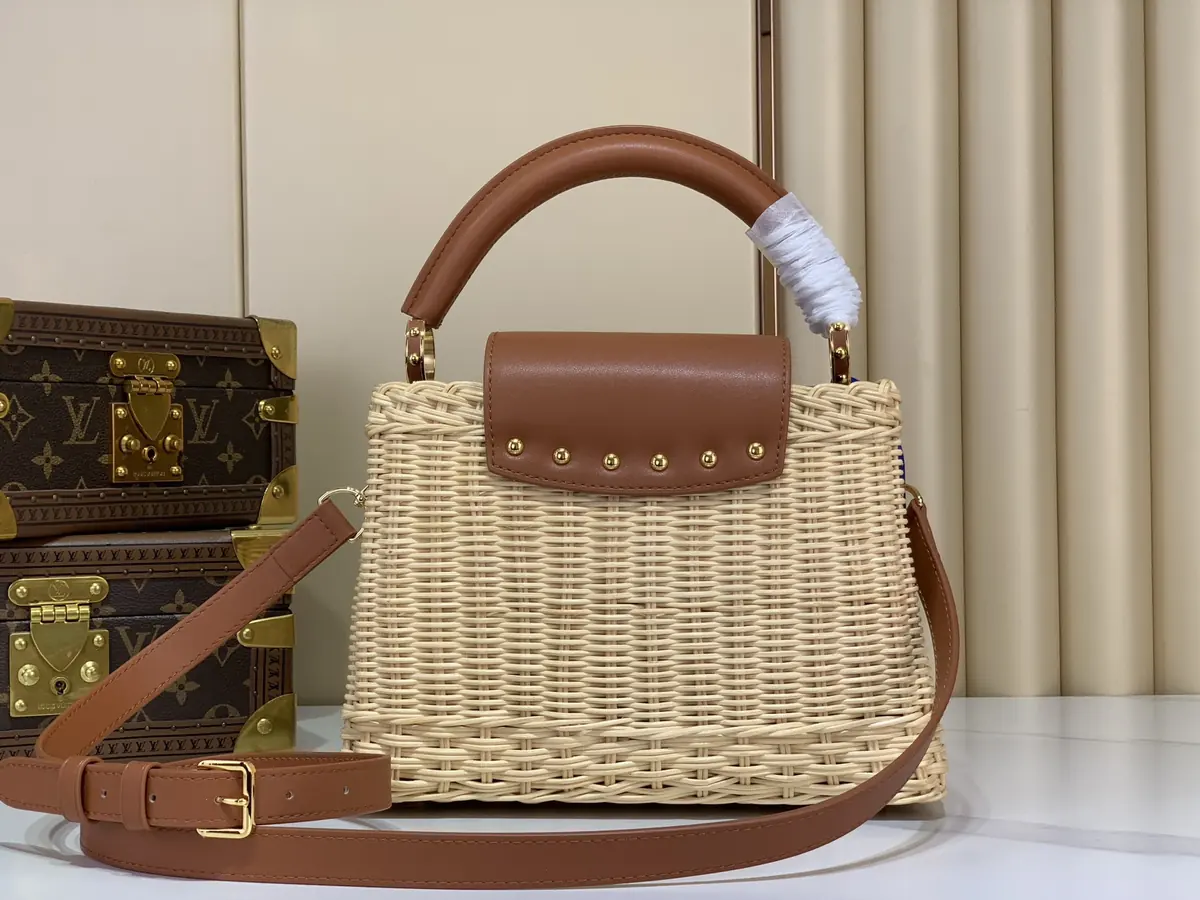 LV Style Brown Leather Crossbody Bag Lookbook Reference image 3