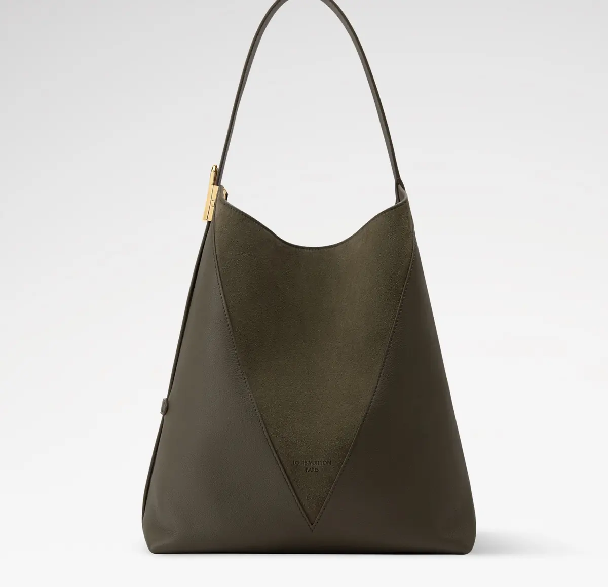 LV Style Brown Leather Hobo Bag Lookbook Reference image 1