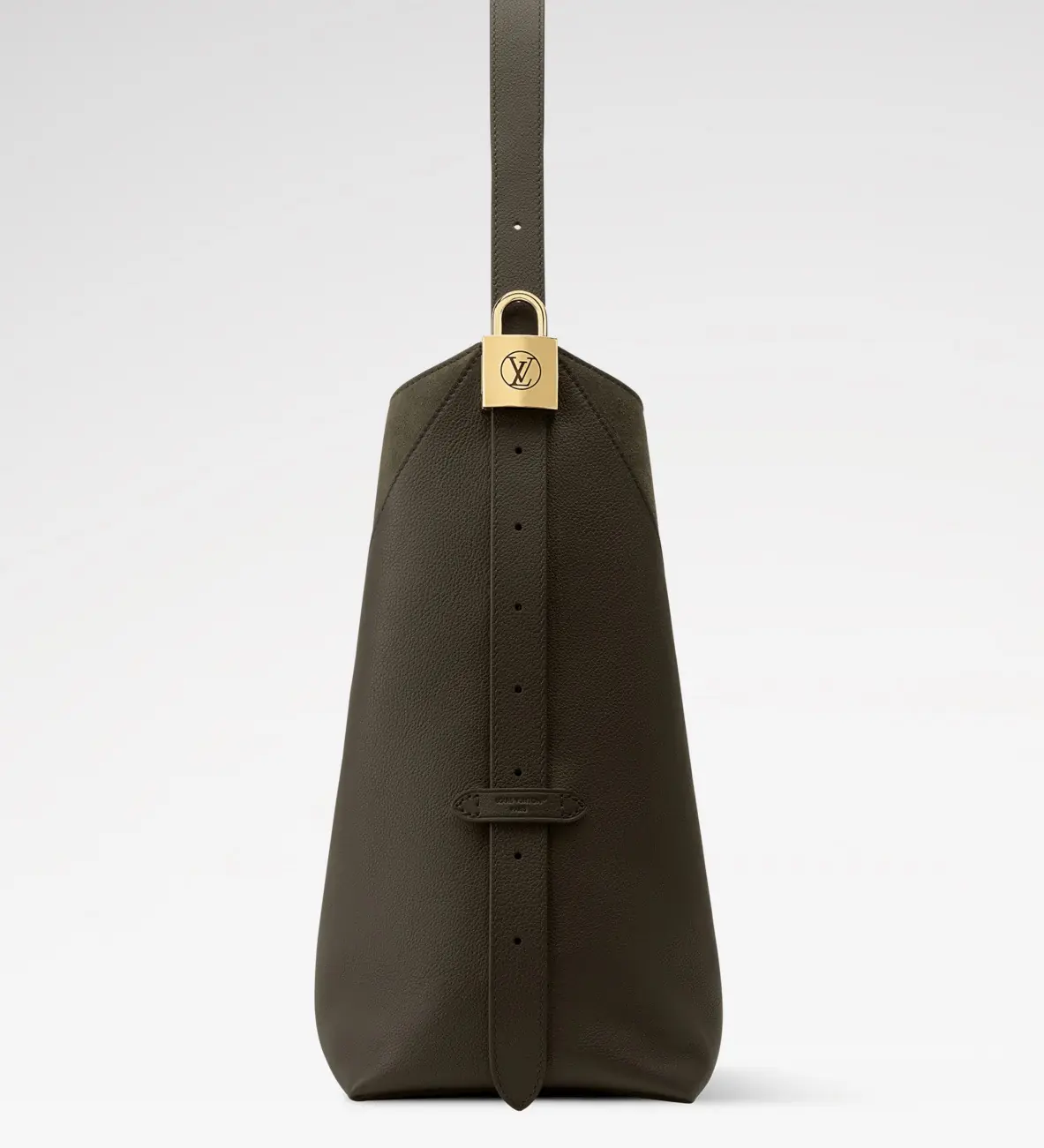 LV Style Brown Leather Hobo Bag Lookbook Reference image 6