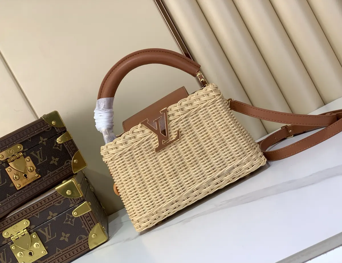 LV Style Brown Leather Shoulder Bag Lookbook Reference image 1
