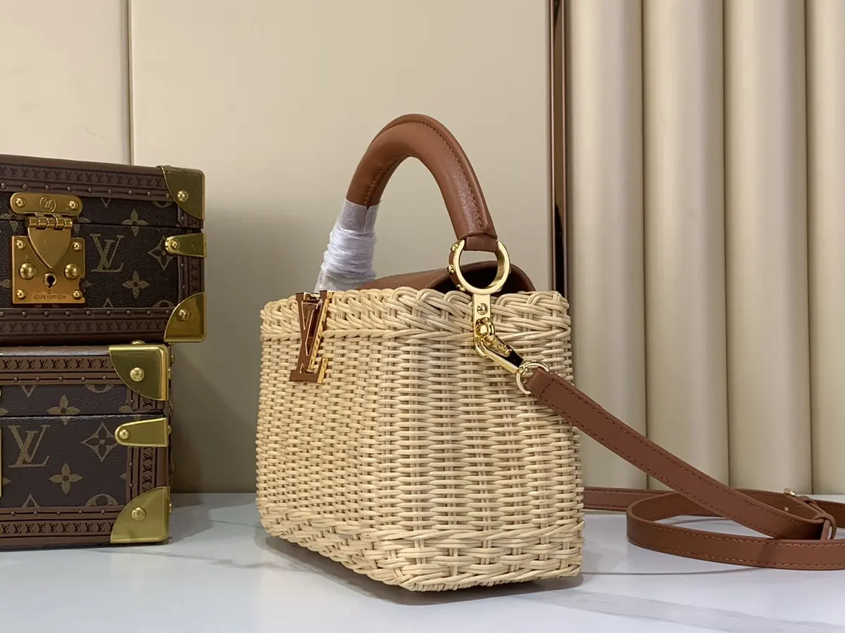 LV Style Brown Leather Shoulder Bag Lookbook Reference image 2