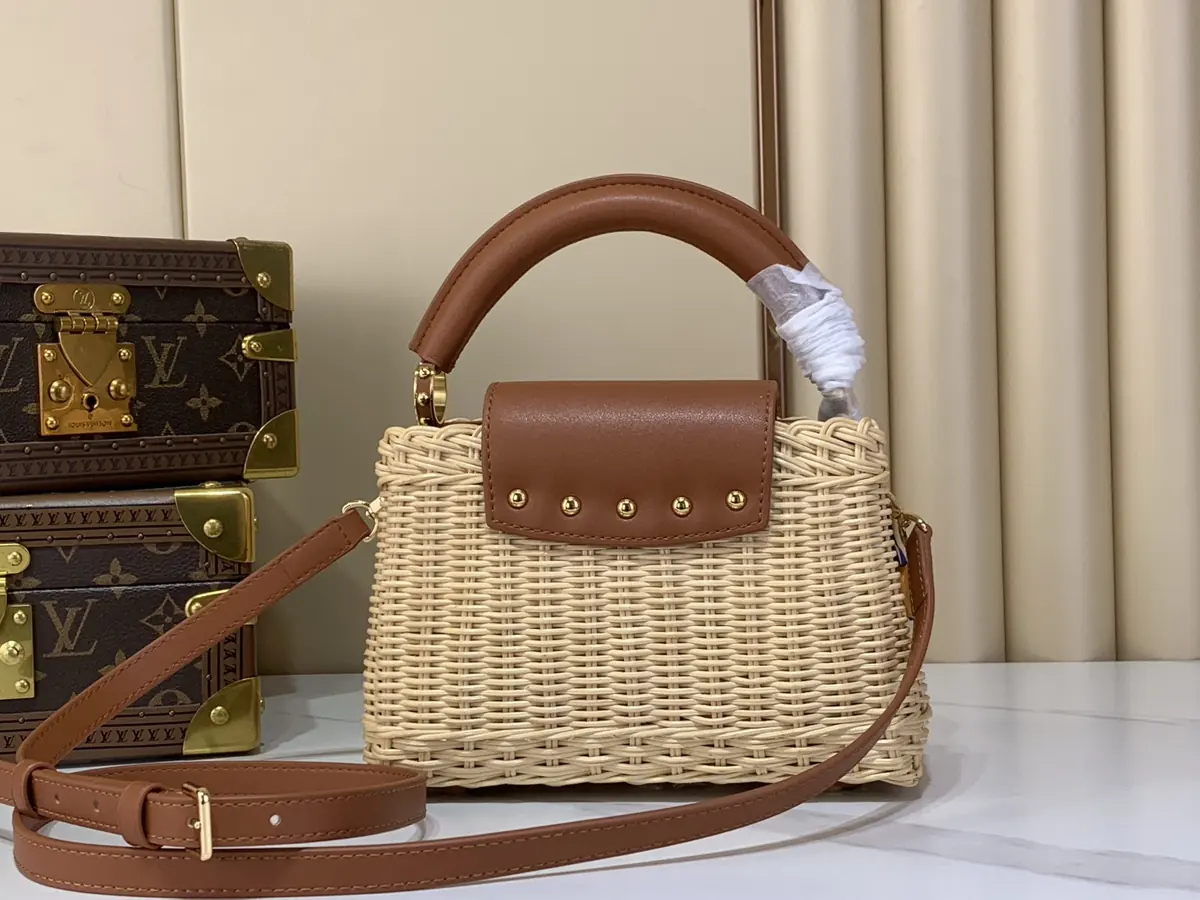 LV Style Brown Leather Shoulder Bag Lookbook Reference image 3