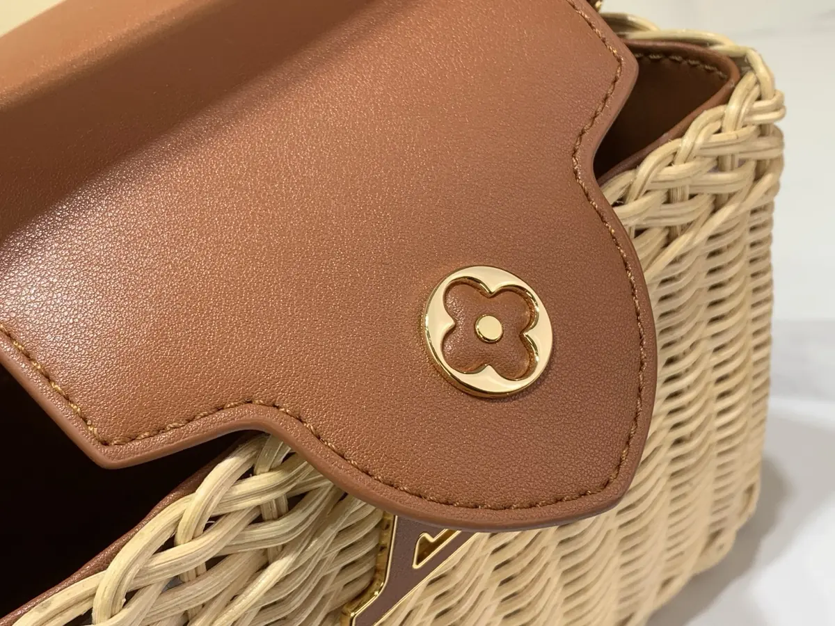 LV Style Brown Leather Shoulder Bag Lookbook Reference image 5