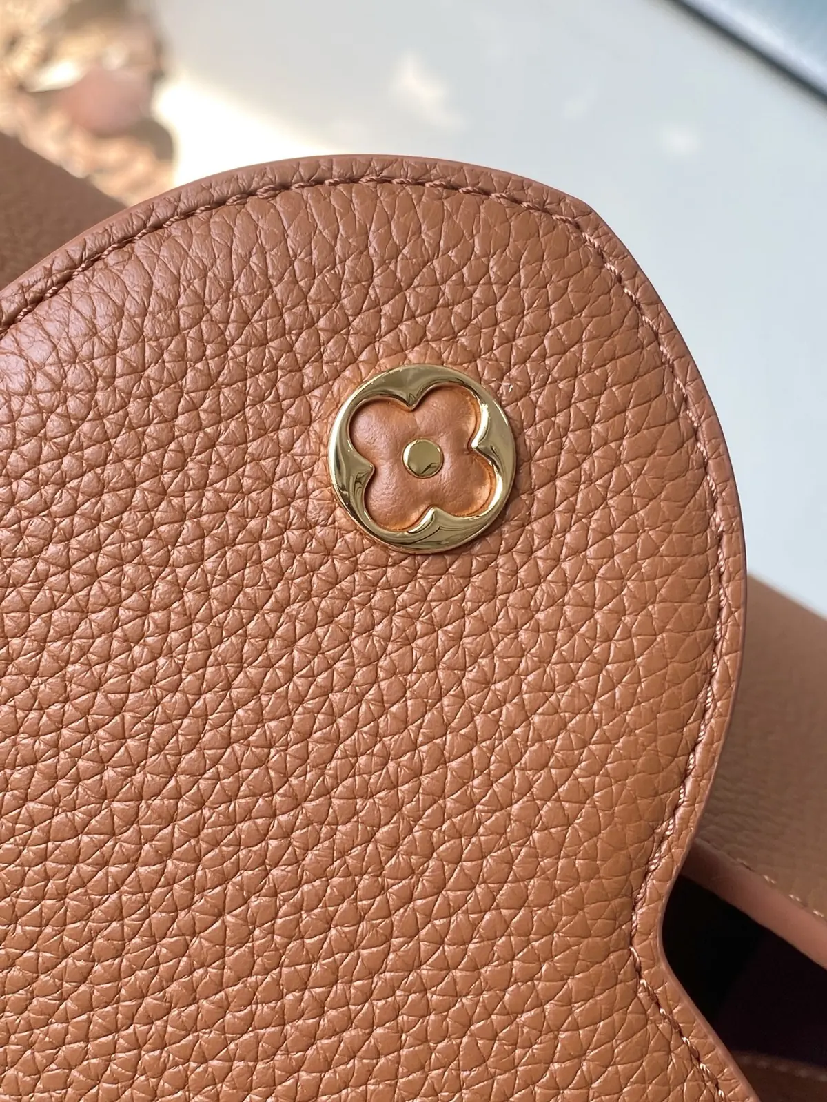 LV Style Brown Leather Top Handle Bag style reference detail image 7 from source 787651