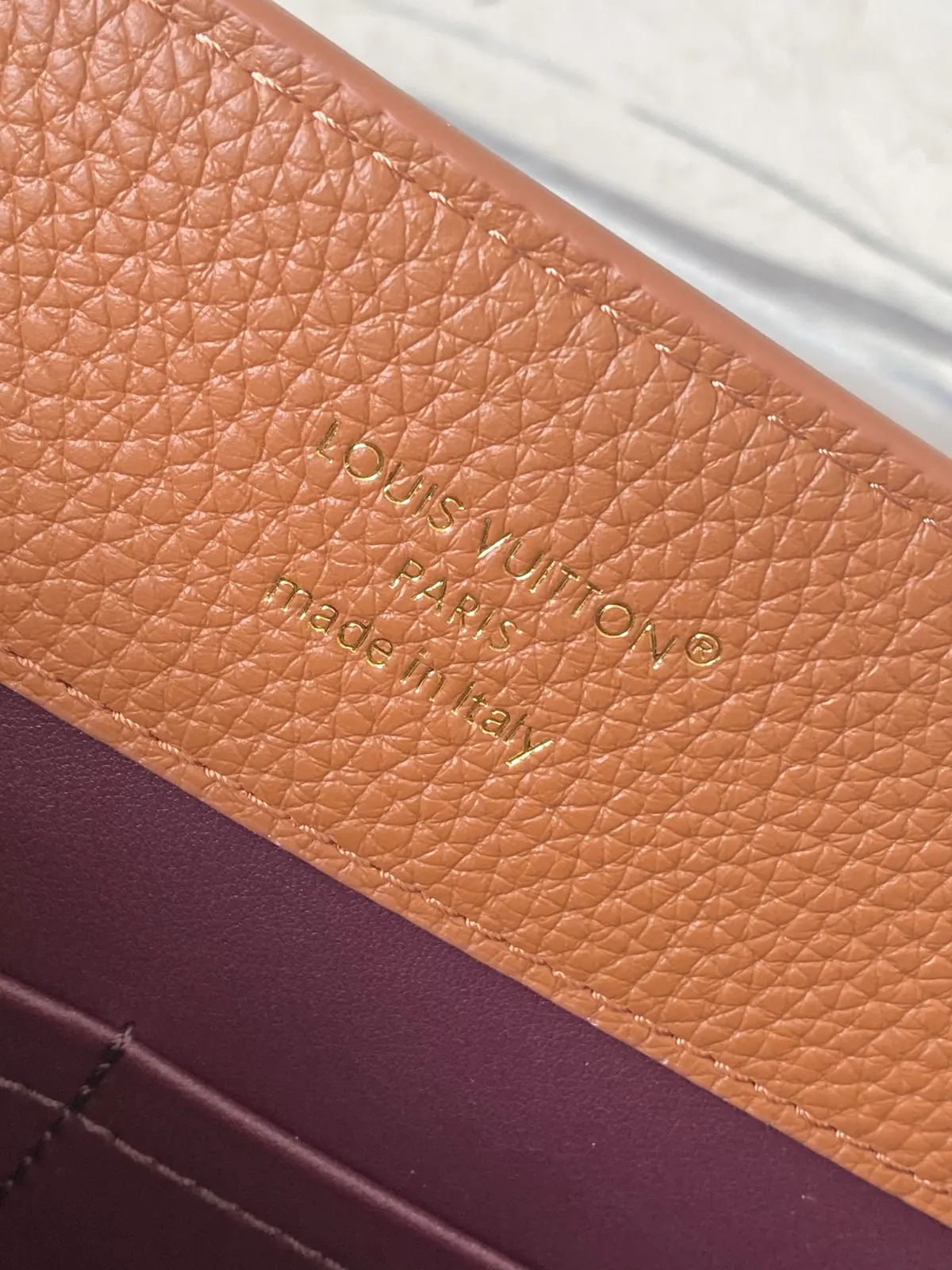 LV Style Brown Leather Top Handle Bag style reference detail image 9 from source 787651