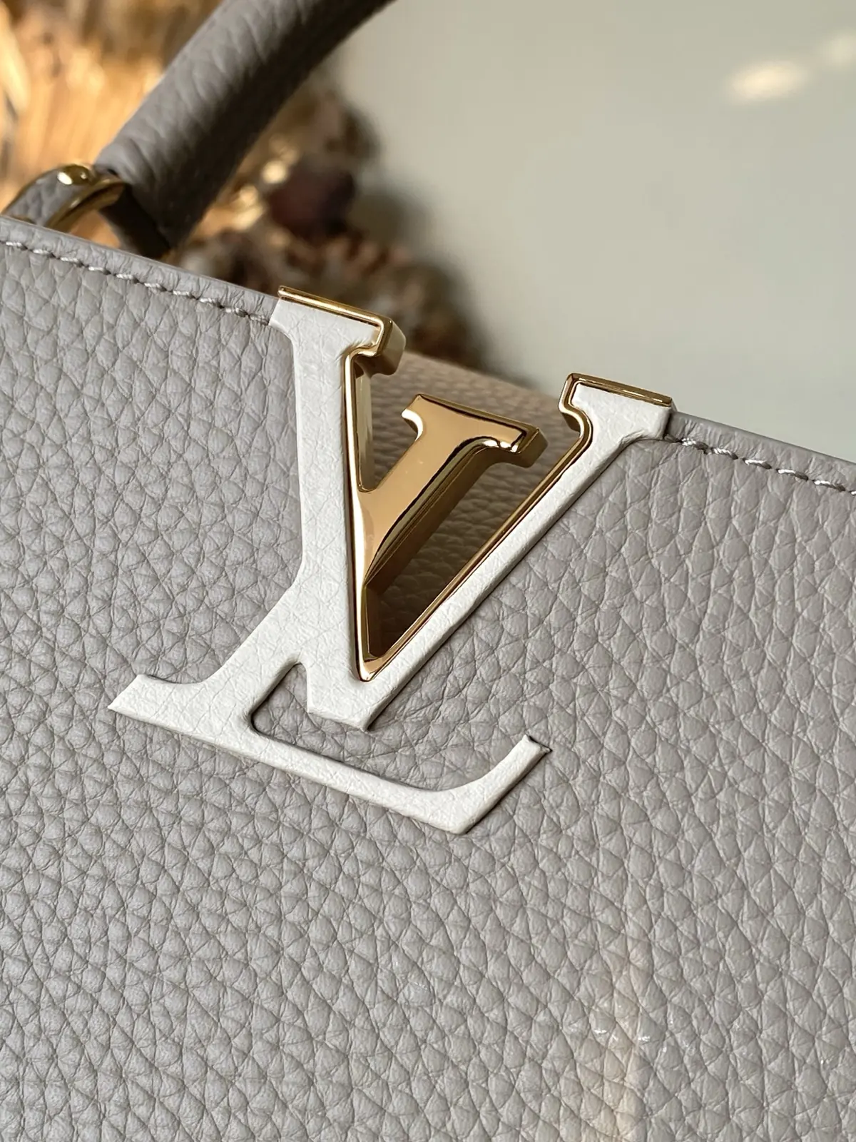 LV Style Brown Leather Top Handle Bag style reference detail image 5 from source 787657