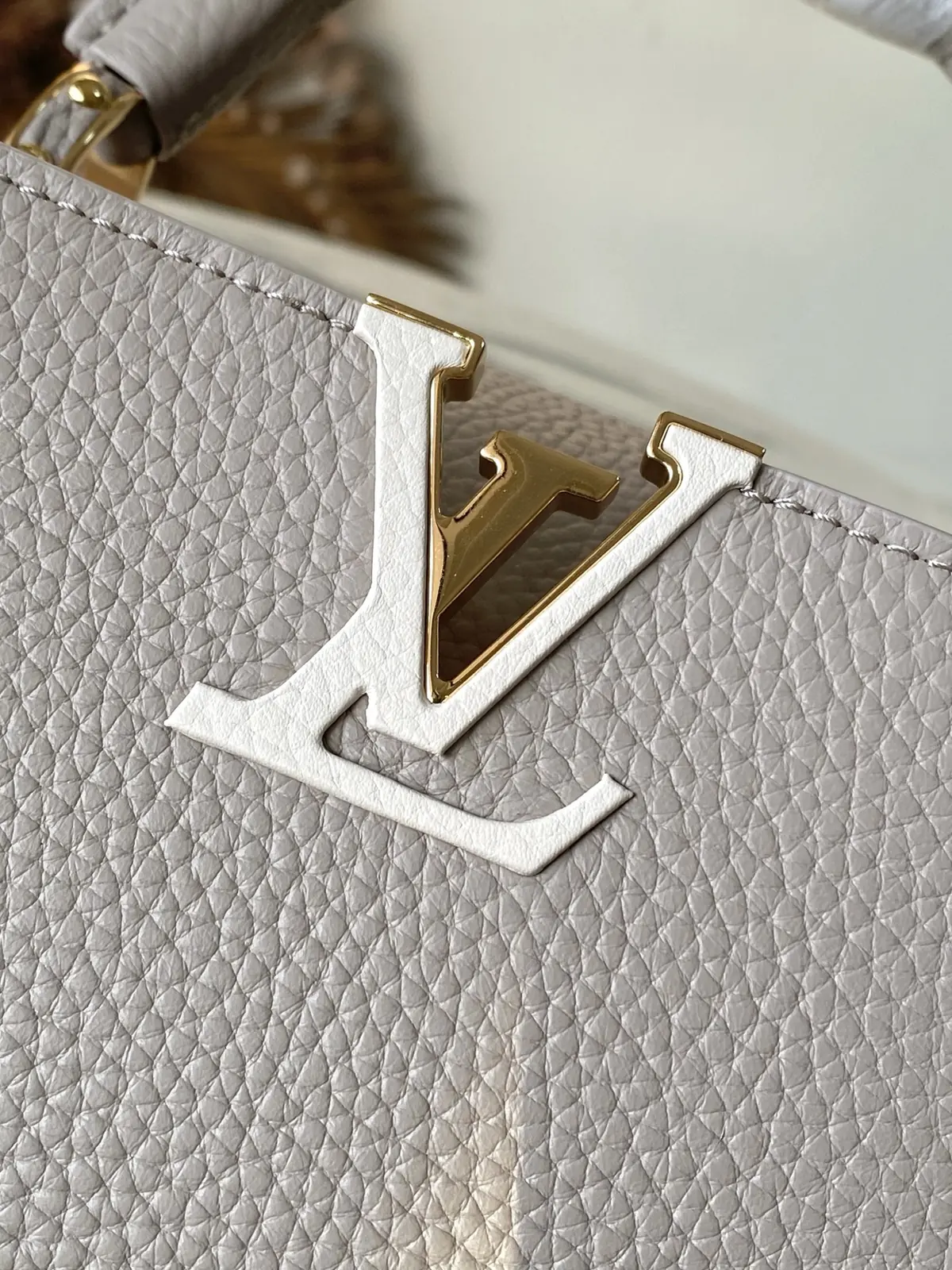 LV Style Brown Leather Top Handle Bag style reference detail image 5 from source 787658