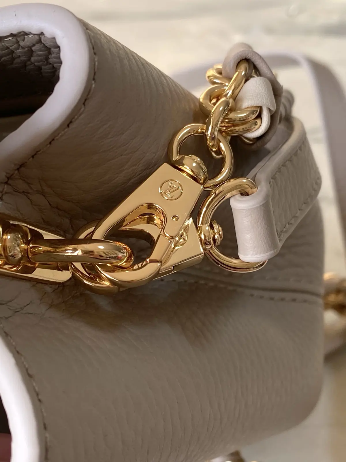 LV Style Brown Leather Top Handle Bag style reference detail image 6 from source 787659
