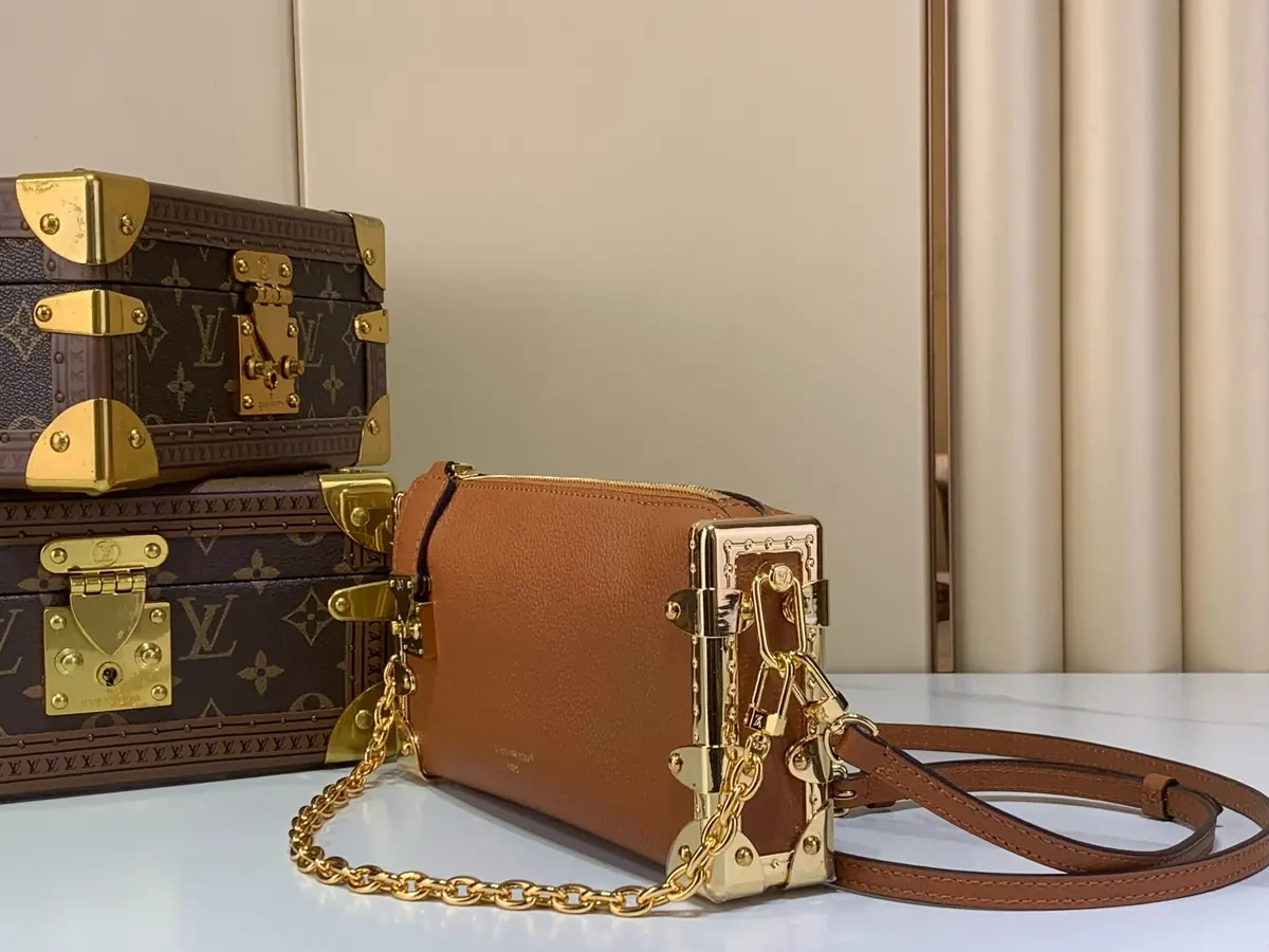 LV Style Brown Leather Top Handle Bag style reference detail image 2 from source 787669