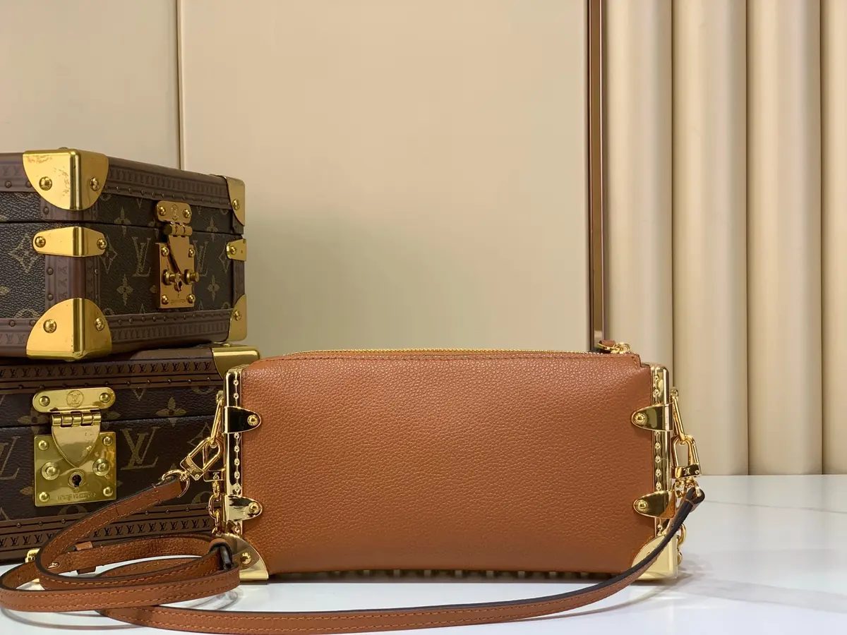 LV Style Brown Leather Top Handle Bag style reference detail image 3 from source 787669