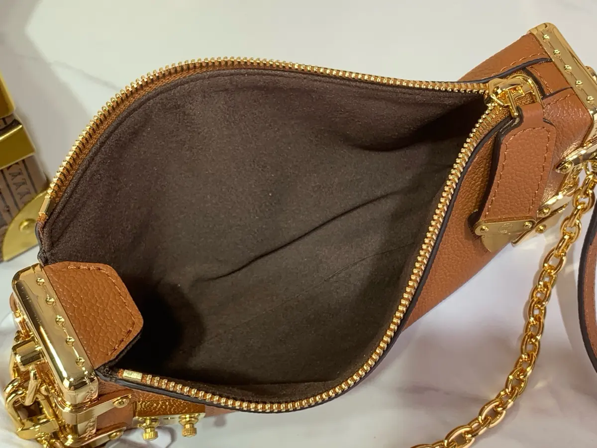 LV Style Brown Leather Top Handle Bag style reference detail image 9 from source 787669