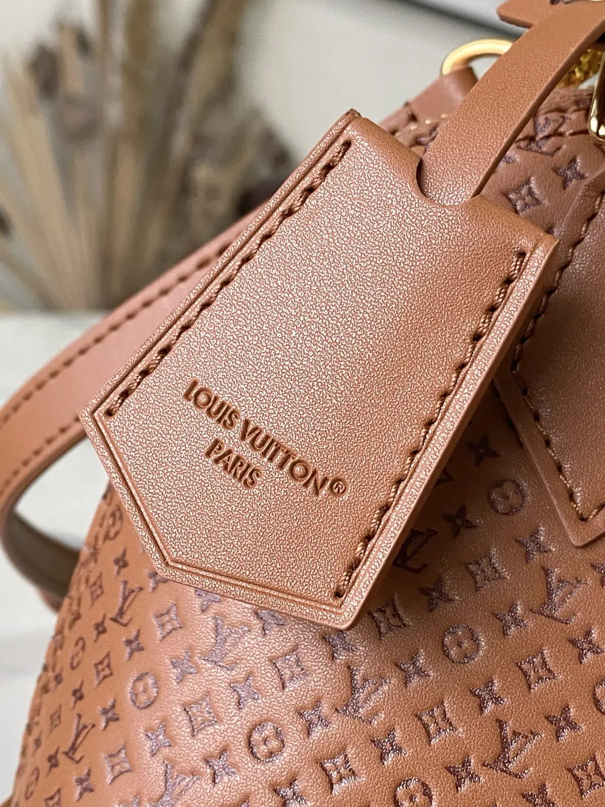LV Style Brown Leather Top Handle Bag style reference detail image 5 from source 787678