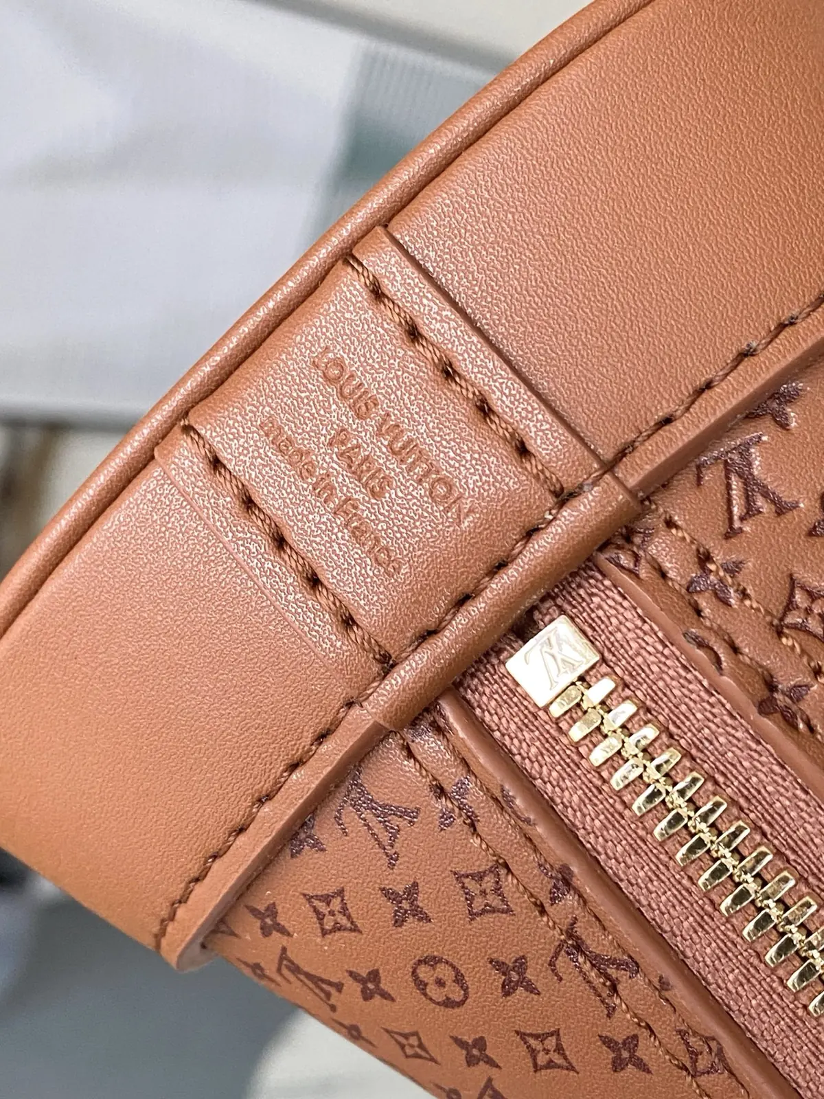 LV Style Brown Leather Top Handle Bag style reference detail image 9 from source 787678