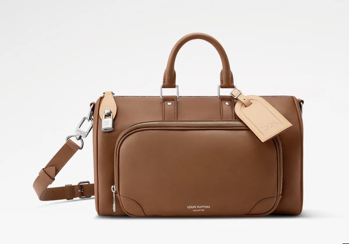 LV Style Brown Leather Travel Bag Lookbook Reference image 1