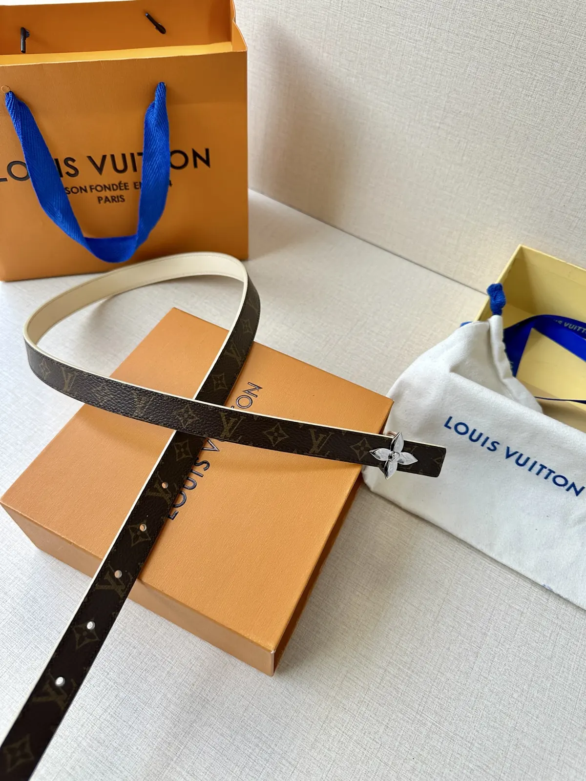 LV Style Gold Leather Women's Belt Lookbook Reference image 6