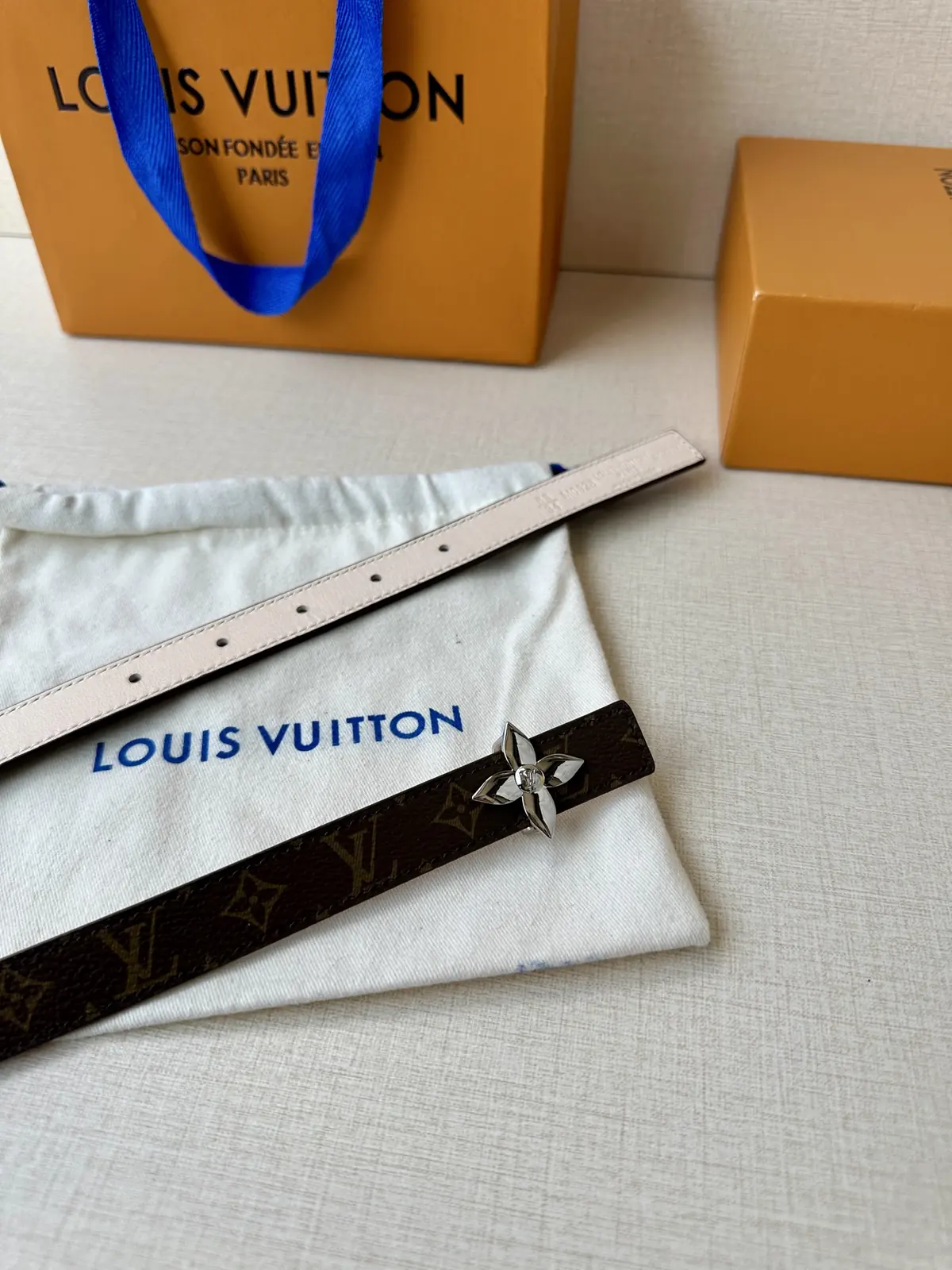 LV Style Gold Leather Women's Belt Lookbook Reference image 3