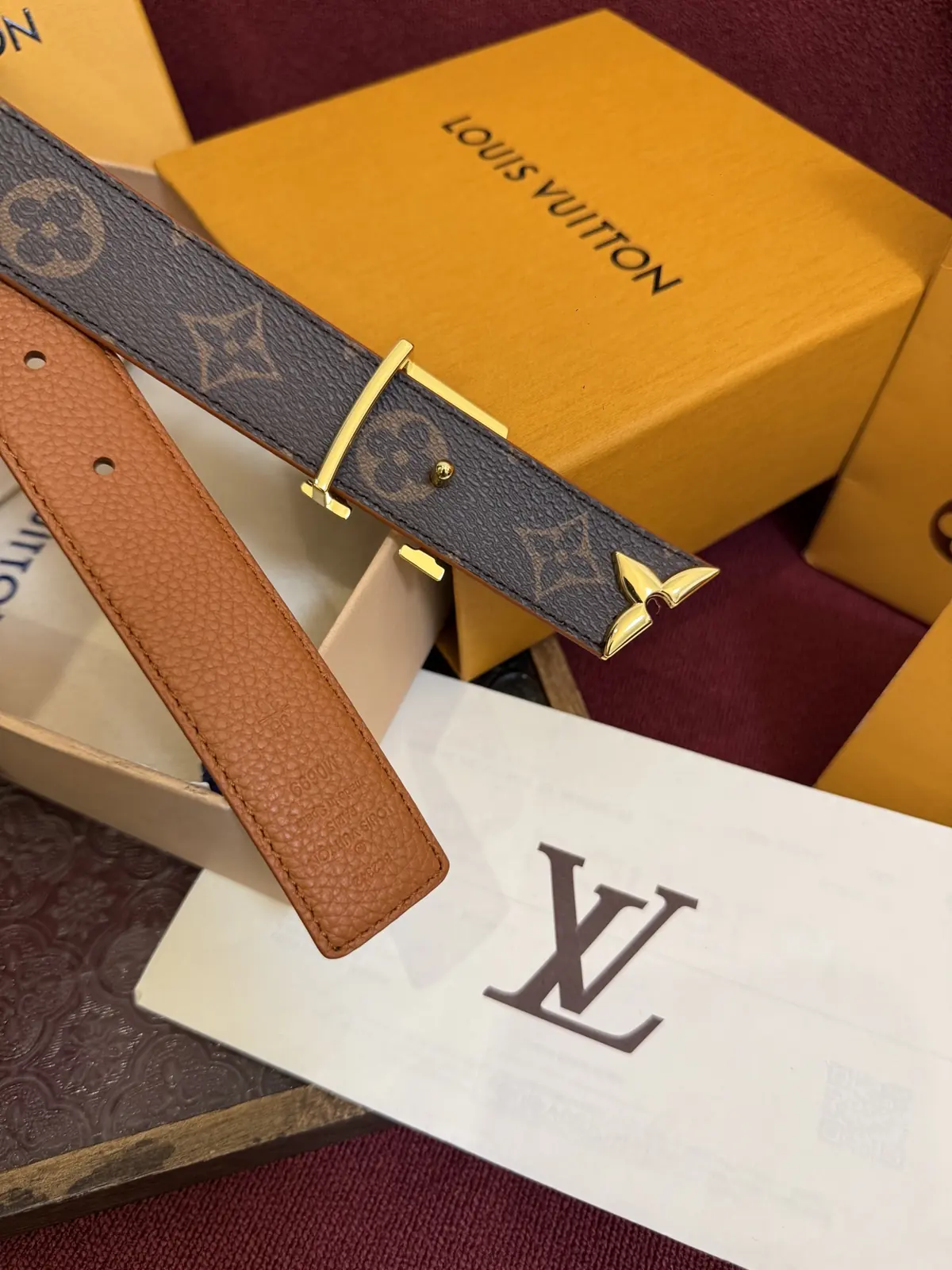 LV Style Gold Leather Women's Belt Lookbook Reference image 5