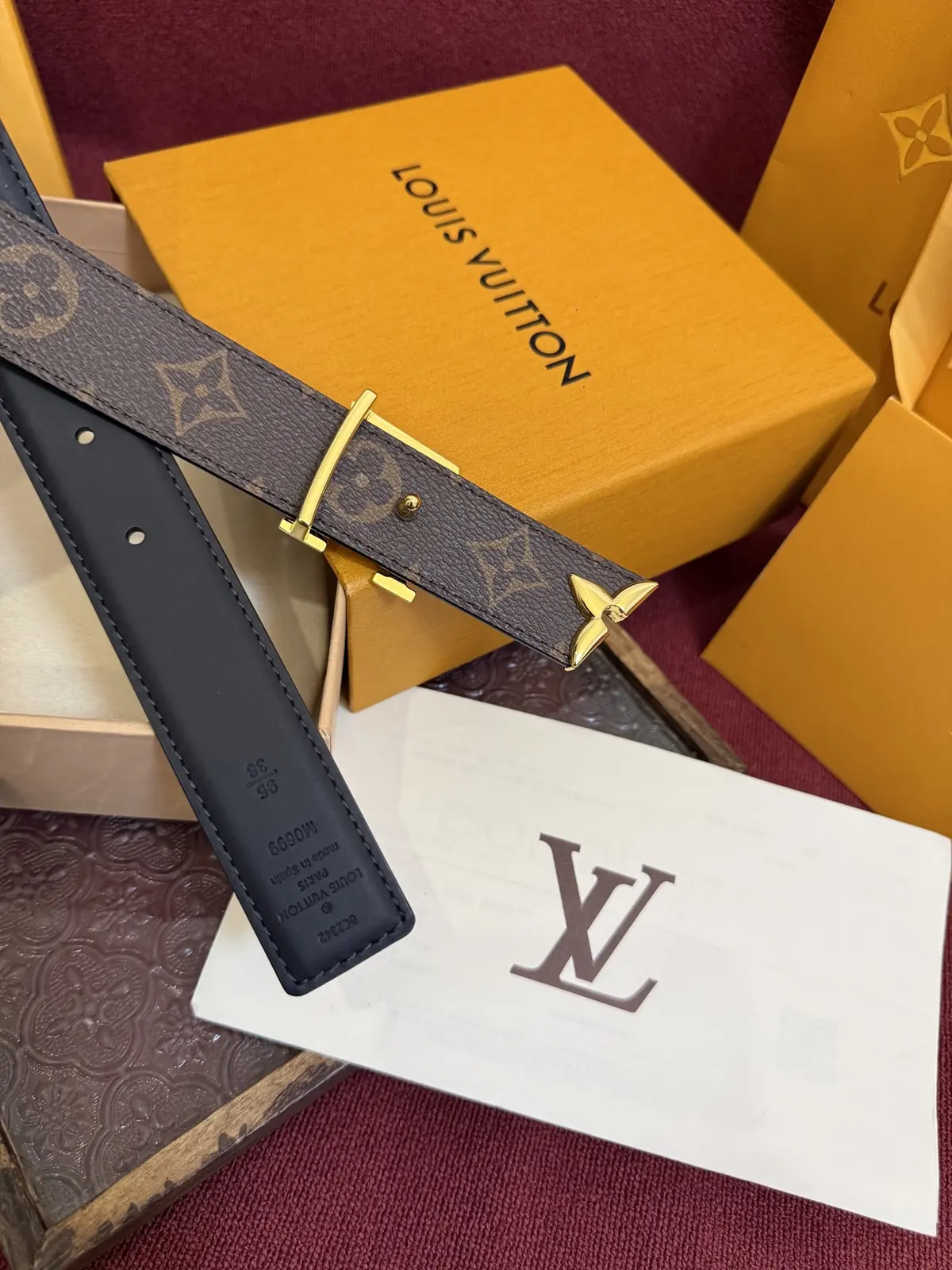 LV Style Gold Leather Women's Belt Lookbook Reference image 5